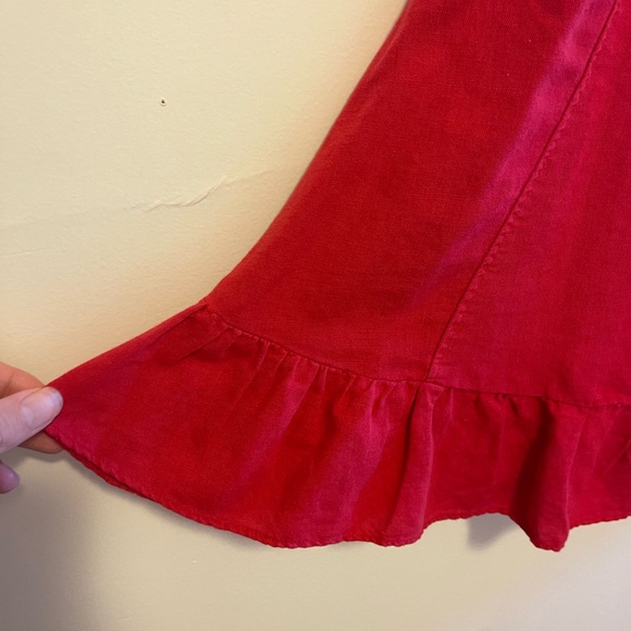 Zara mini red dress linen - Picture 6 of 6